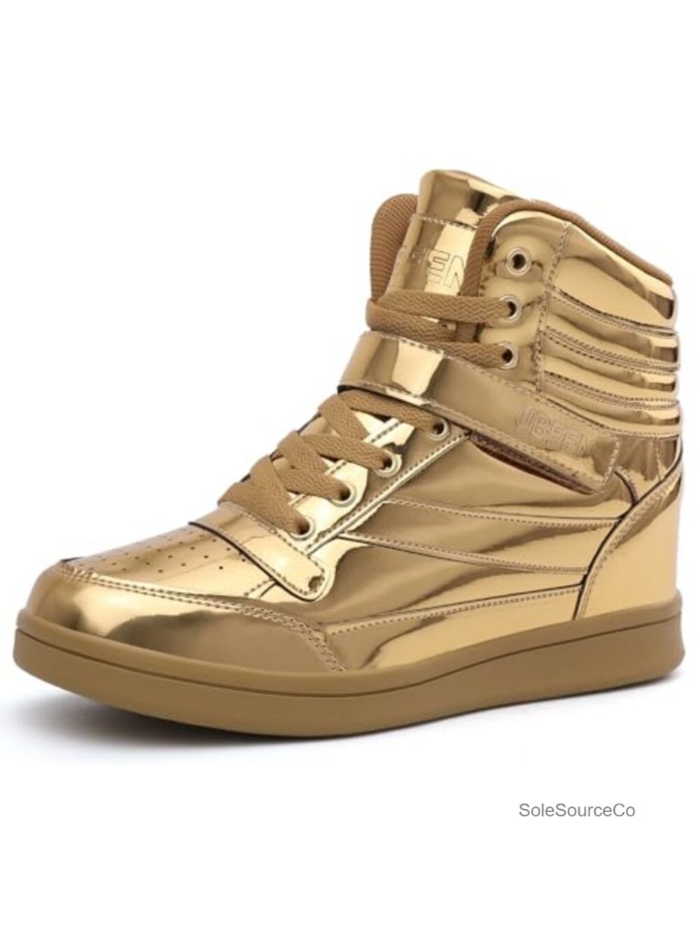 UBFEN Womens High Top Sneakers Hidden Wedge Heel Ankle Support